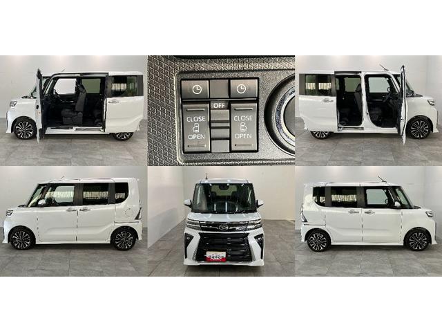 タントカスタムＲＳ　両側パワスラ　コーナーセンサー　届出済未使用車衝突被害軽減ブレーキ　コーナーセンサー　ターボ　バックカメラ（ナビ装着時用）　両側電動スライドドア　前席シートヒーター　電動パーキングブレーキ　ＬＥＤ　オートライト　オートエアコン　スマートキー（滋賀県）の中古車