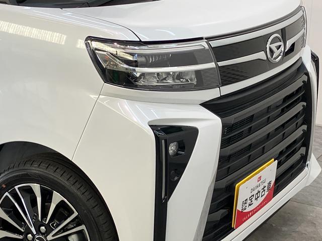 タントカスタムＲＳ　両側パワスラ　コーナーセンサー　届出済未使用車衝突被害軽減ブレーキ　コーナーセンサー　ターボ　バックカメラ（ナビ装着時用）　両側電動スライドドア　前席シートヒーター　電動パーキングブレーキ　ＬＥＤ　オートライト　オートエアコン　スマートキー（滋賀県）の中古車