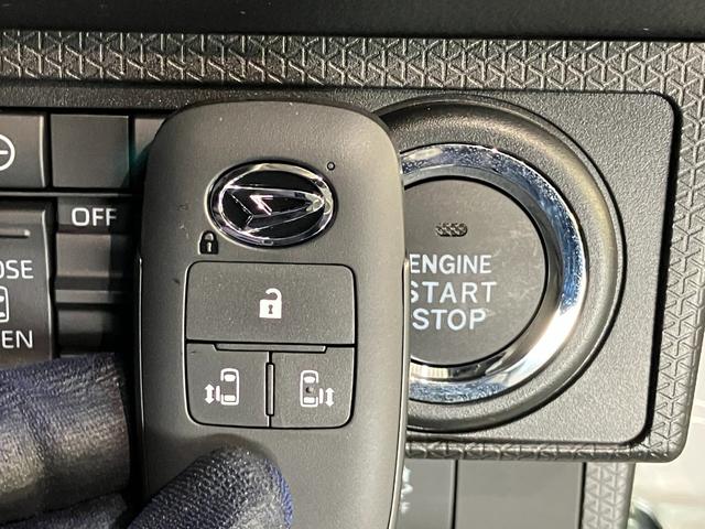 タントカスタムＲＳ　両側パワスラ　コーナーセンサー　届出済未使用車衝突被害軽減ブレーキ　コーナーセンサー　ターボ　バックカメラ（ナビ装着時用）　両側電動スライドドア　前席シートヒーター　電動パーキングブレーキ　ＬＥＤ　オートライト　オートエアコン　スマートキー（滋賀県）の中古車