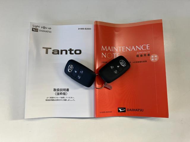 タントカスタムＲＳ　両側パワスラ　コーナーセンサー　届出済未使用車衝突被害軽減ブレーキ　コーナーセンサー　ターボ　バックカメラ（ナビ装着時用）　両側電動スライドドア　前席シートヒーター　電動パーキングブレーキ　ＬＥＤ　オートライト　オートエアコン　スマートキー（滋賀県）の中古車