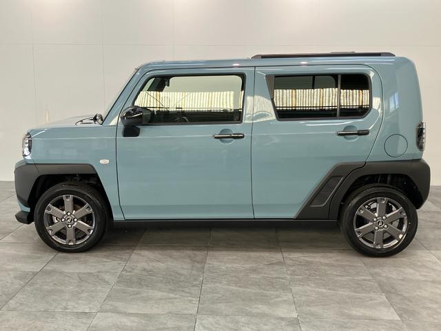 タフトＧダーククロムベンチャー　届出済未使用車　９Ｄ．Ａ　Ｂカメラ衝突被害軽減ブレーキ　コーナーセンサー　９型ディスプレイオーディオ　フルセグ　バックカメラ　Ｂｌｕｅｔｏｏｔｈ　ＵＳＢ　前席シートヒーター　電動パーキング　ＬＥＤ　レーダークルコン　オートエアコン（滋賀県）の中古車