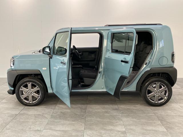 タフトＧダーククロムベンチャー　届出済未使用車　９Ｄ．Ａ　Ｂカメラ衝突被害軽減ブレーキ　コーナーセンサー　９型ディスプレイオーディオ　フルセグ　バックカメラ　Ｂｌｕｅｔｏｏｔｈ　ＵＳＢ　前席シートヒーター　電動パーキング　ＬＥＤ　レーダークルコン　オートエアコン（滋賀県）の中古車