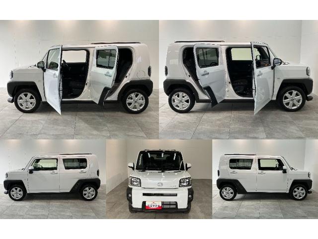 タフトG レーダークルーズコントロール 届出済未使用車衝突被害軽減ブレーキ コーナーセンサー バックカメラ(ナビ装着時用) 前席シートヒーター 電動パーキング スカイフィールトップ LED オートライト オートエアコン スマートキー エコアイドル(滋賀県)の中古車