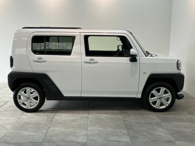 タフトG レーダークルーズコントロール 届出済未使用車衝突被害軽減ブレーキ コーナーセンサー バックカメラ(ナビ装着時用) 前席シートヒーター 電動パーキング スカイフィールトップ LED オートライト オートエアコン スマートキー エコアイドル(滋賀県)の中古車