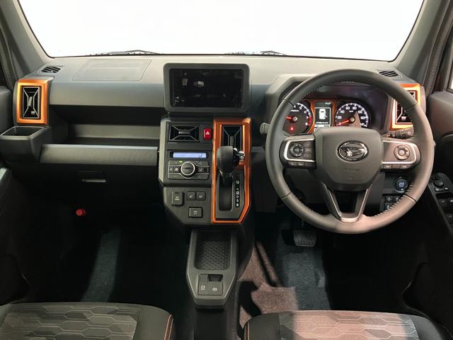 タフトＧ　レーダークルーズコントロール　届出済未使用車衝突被害軽減ブレーキ　コーナーセンサー　バックカメラ（ナビ装着時用）　前席シートヒーター　電動パーキング　スカイフィールトップ　ＬＥＤ　オートライト　オートエアコン　スマートキー　エコアイドル（滋賀県）の中古車