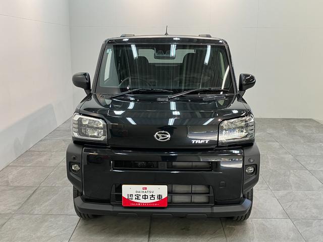タフトＧ　レーダークルーズコントロール　届出済未使用車衝突被害軽減ブレーキ　コーナーセンサー　バックカメラ（ナビ装着時用）　前席シートヒーター　電動パーキング　スカイフィールトップ　ＬＥＤ　オートライト　オートエアコン　スマートキー　エコアイドル（滋賀県）の中古車