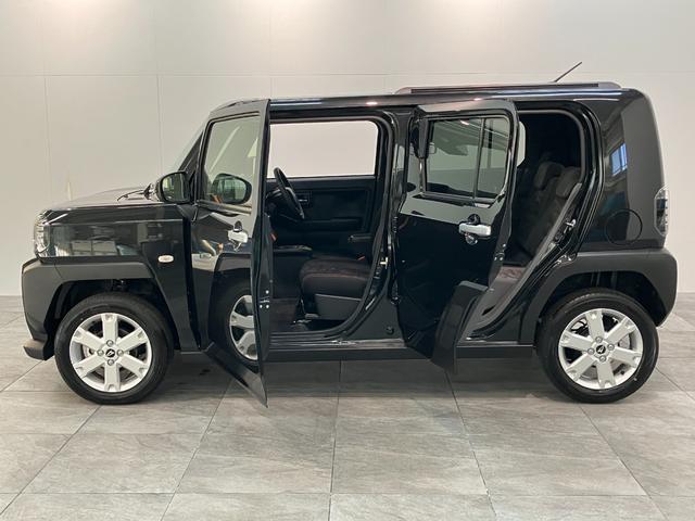 タフトＧ　レーダークルーズコントロール　届出済未使用車衝突被害軽減ブレーキ　コーナーセンサー　バックカメラ（ナビ装着時用）　前席シートヒーター　電動パーキング　スカイフィールトップ　ＬＥＤ　オートライト　オートエアコン　スマートキー　エコアイドル（滋賀県）の中古車