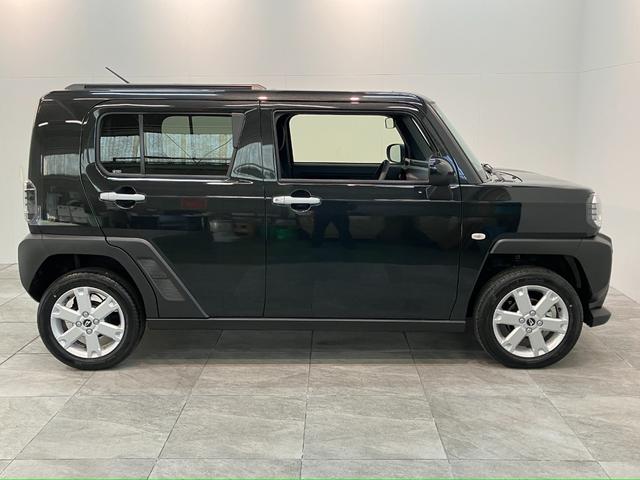 タフトＧ　レーダークルーズコントロール　届出済未使用車衝突被害軽減ブレーキ　コーナーセンサー　バックカメラ（ナビ装着時用）　前席シートヒーター　電動パーキング　スカイフィールトップ　ＬＥＤ　オートライト　オートエアコン　スマートキー　エコアイドル（滋賀県）の中古車