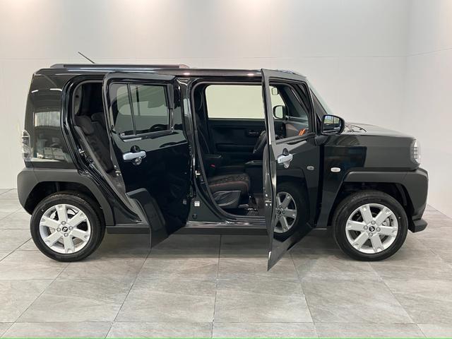 タフトＧ　レーダークルーズコントロール　届出済未使用車衝突被害軽減ブレーキ　コーナーセンサー　バックカメラ（ナビ装着時用）　前席シートヒーター　電動パーキング　スカイフィールトップ　ＬＥＤ　オートライト　オートエアコン　スマートキー　エコアイドル（滋賀県）の中古車