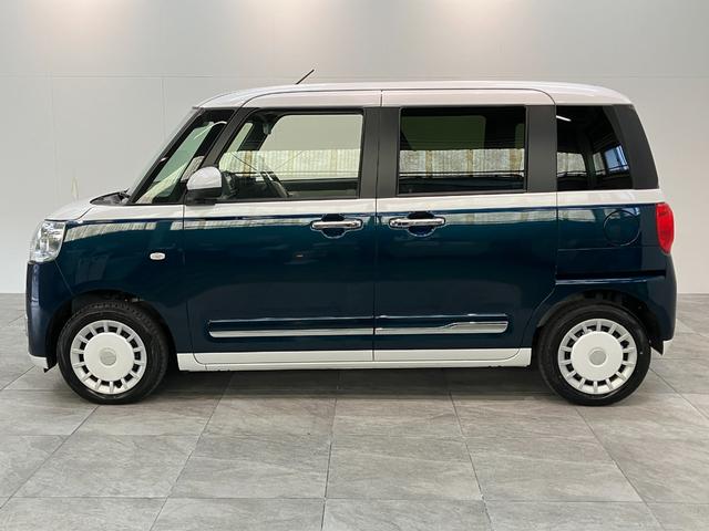 ムーヴキャンバスストライプスG CDステレオ コーナーセンサー LED衝突被害軽減ブレーキ コーナーセンサー バックカメラ(ナビ装着時用) CDステレオ 両側電動スライド シートヒーター 電動パーキング LED オートライト オートエアコン スマートキー エコアイドル(滋賀県)の中古車