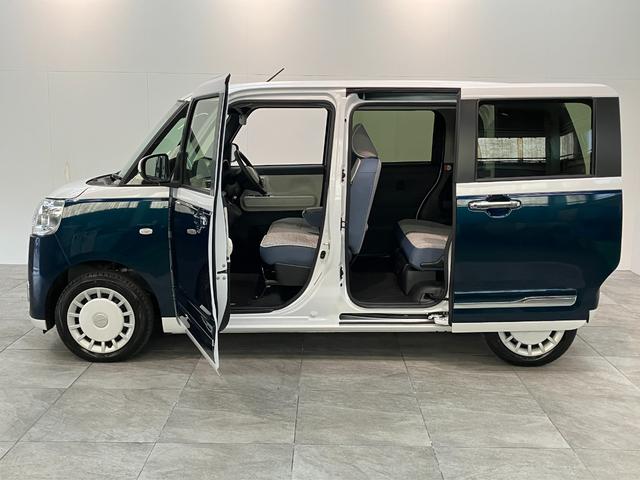 ムーヴキャンバスストライプスG CDステレオ コーナーセンサー LED衝突被害軽減ブレーキ コーナーセンサー バックカメラ(ナビ装着時用) CDステレオ 両側電動スライド シートヒーター 電動パーキング LED オートライト オートエアコン スマートキー エコアイドル(滋賀県)の中古車