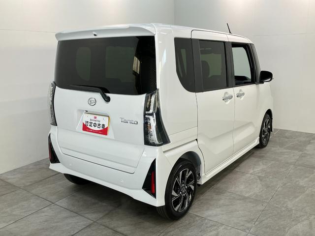 タントカスタムX 9型ディスプレイオーディオ 届出済未使用車衝突被害軽減ブレーキ コーナーセンサー 9型ディスプレイオーディオ フルセグ Bluetooth USB バックカメラ 両側電動スライドドア 前席シートヒーター LED スマートキー エコアイドル(滋賀県)の中古車