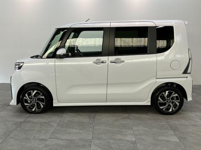 タントカスタムX 9型ディスプレイオーディオ 届出済未使用車衝突被害軽減ブレーキ コーナーセンサー 9型ディスプレイオーディオ フルセグ Bluetooth USB バックカメラ 両側電動スライドドア 前席シートヒーター LED スマートキー エコアイドル(滋賀県)の中古車