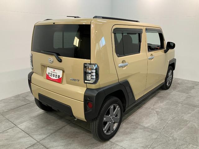 タフトGターボ コーナーセンサー レーダークルーズコントロール衝突被害軽減ブレーキ コーナーセンサー バックカメラ(ナビ装着時用) 前席シートヒーター 電動パーキング スカイフィールトップ LED オートライト オートエアコン クルコン スマートキー(滋賀県)の中古車