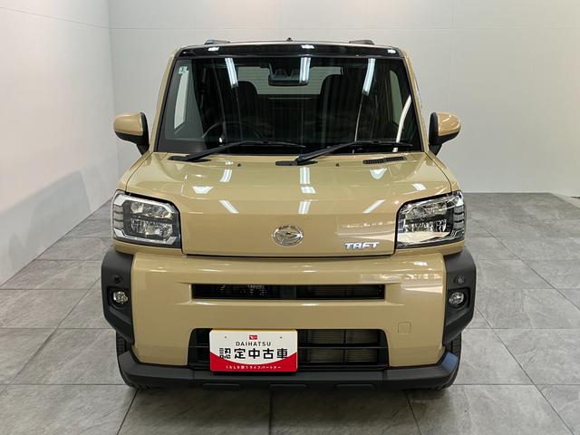 タフトGターボ コーナーセンサー レーダークルーズコントロール衝突被害軽減ブレーキ コーナーセンサー バックカメラ(ナビ装着時用) 前席シートヒーター 電動パーキング スカイフィールトップ LED オートライト オートエアコン クルコン スマートキー(滋賀県)の中古車