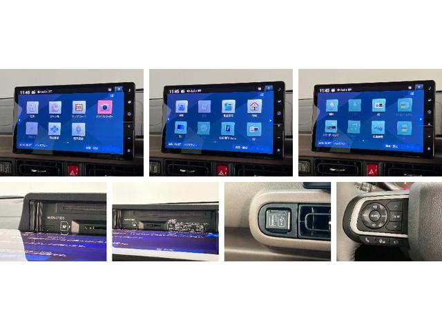 ムーヴキャンバスセオリーG 10型ナビ パノラマカメラ 届出済未使用車衝突被害軽減ブレーキ 10型フルセグナビ パノラマカメラ DVD再生 Bluetooth USB 前後ドラレコ 両側電動スライドドア LED シートヒーター オートライト オートエアコン エコアイドル(滋賀県)の中古車