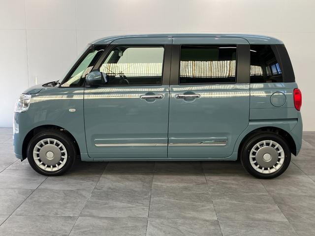 ムーヴキャンバスセオリーG 10型ナビ パノラマカメラ 届出済未使用車衝突被害軽減ブレーキ 10型フルセグナビ パノラマカメラ DVD再生 Bluetooth USB 前後ドラレコ 両側電動スライドドア LED シートヒーター オートライト オートエアコン エコアイドル(滋賀県)の中古車