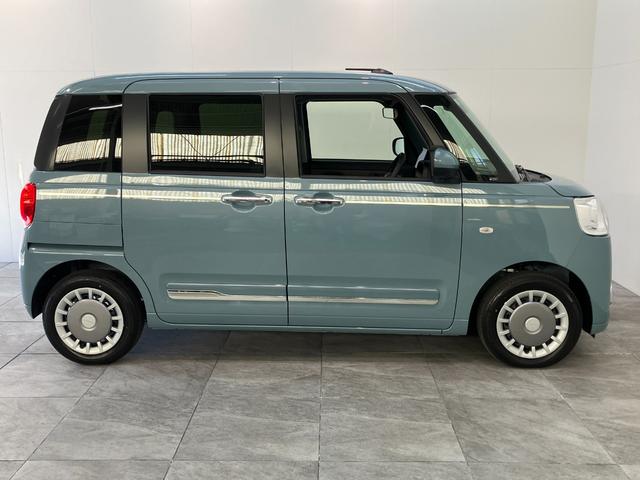 ムーヴキャンバスセオリーG 10型ナビ パノラマカメラ 届出済未使用車衝突被害軽減ブレーキ 10型フルセグナビ パノラマカメラ DVD再生 Bluetooth USB 前後ドラレコ 両側電動スライドドア LED シートヒーター オートライト オートエアコン エコアイドル(滋賀県)の中古車