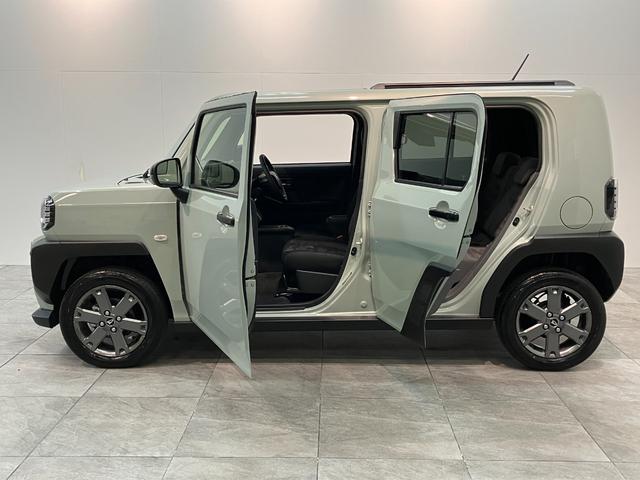 タフトG ダーククロムベンチャー レーダークルコン 届出済未使用車衝突被害軽減ブレーキ コーナーセンサー バックカメラ(ナビ装着時用) 前席シートヒーター 電動パーキング スカイフィールトップ LED オートライト オートエアコン スマートキー エコアイドル(滋賀県)の中古車