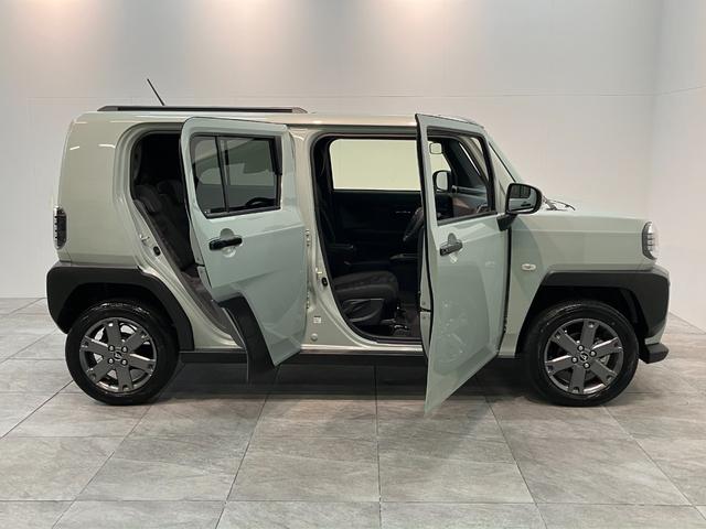 タフトG ダーククロムベンチャー レーダークルコン 届出済未使用車衝突被害軽減ブレーキ コーナーセンサー バックカメラ(ナビ装着時用) 前席シートヒーター 電動パーキング スカイフィールトップ LED オートライト オートエアコン スマートキー エコアイドル(滋賀県)の中古車