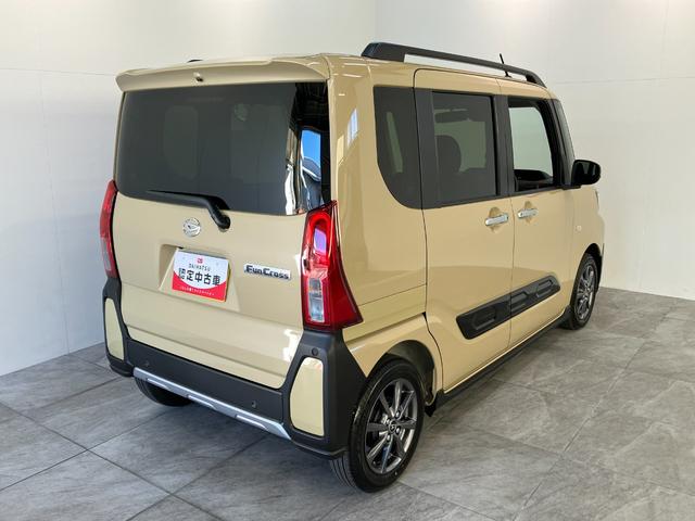 タントファンクロス 9型ディスプレイオーディオ 届出済未使用車衝突被害軽減ブレーキ コーナーセンサー 9型ディスプレイオーディオ フルセグ Bluetooth USB バックカメラ 両側電動スライドドア 前席シートヒーター LED スマートキー エコアイドル(滋賀県)の中古車