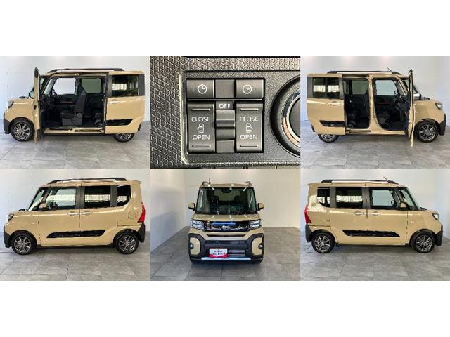 タントファンクロス 9型ディスプレイオーディオ 届出済未使用車衝突被害軽減ブレーキ コーナーセンサー 9型ディスプレイオーディオ フルセグ Bluetooth USB バックカメラ 両側電動スライドドア 前席シートヒーター LED スマートキー エコアイドル(滋賀県)の中古車