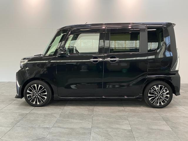 タントカスタムRS ターボ CDステレオ コーナーセンサー LED衝突被害軽減ブレーキ コーナーセンサー CDステレオ バックカメラ(ナビ装着時用) 両側電動スライドドア 前席シートヒーター 電動パーキングブレーキ LED オートライト オートエアコン スマートキー(滋賀県)の中古車