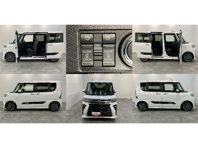 タントカスタムＲＳ　９型ディスプレイオーディオ　Ｂカメラ　ドラレコ衝突被害軽減ブレーキ　コーナーセンサー　９型ディスプレイオーディオ　フルセグ　Ｂｌｕｅｔｏｏｔｈ　ＵＳＢ　バックカメラ　前後ドラレコ　両側パワスラ　前席シートヒーター　ＬＥＤ　レーダクルコン（滋賀県）の中古車