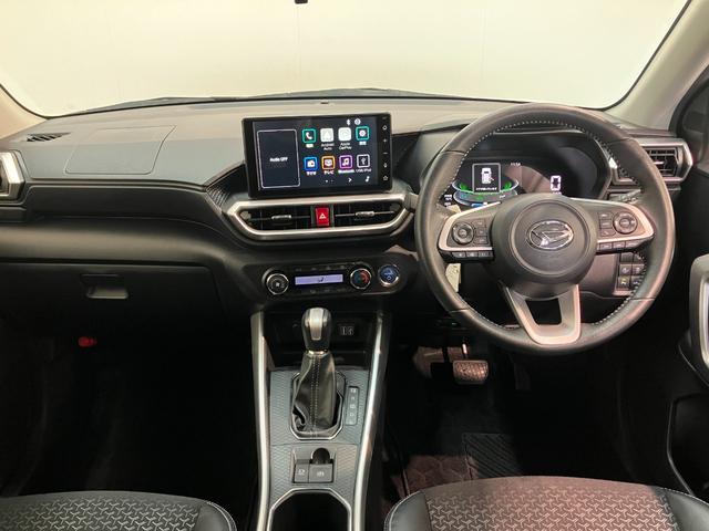 ロッキープレミアムＧ　ＨＥＶ　９型ディスプレイオーディオ　車検整備付衝突被害軽減ブレーキ　コーナーセンサー　ディスプレイオーディオ　フルセグ　パノラマカメラ　Ｂｌｕｅｔｏｏｔｈ　ＵＳＢ　ドラレコ　ＴＶコントロール　前席シートヒーター　電動パーキング　ＬＥＤ　クルコン（滋賀県）の中古車