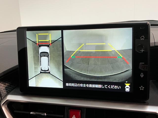ロッキープレミアムＧ　ＨＥＶ　９型ディスプレイオーディオ　車検整備付衝突被害軽減ブレーキ　コーナーセンサー　ディスプレイオーディオ　フルセグ　パノラマカメラ　Ｂｌｕｅｔｏｏｔｈ　ＵＳＢ　ドラレコ　ＴＶコントロール　前席シートヒーター　電動パーキング　ＬＥＤ　クルコン（滋賀県）の中古車