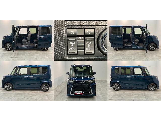 タントカスタムX 9型ディスプレイオーディオ 届出済未使用車衝突被害軽減ブレーキ コーナーセンサー 9型ディスプレイオーディオ フルセグ Bluetooth USB バックカメラ 両側電動スライドドア 前席シートヒーター LED スマートキー エコアイドル(滋賀県)の中古車