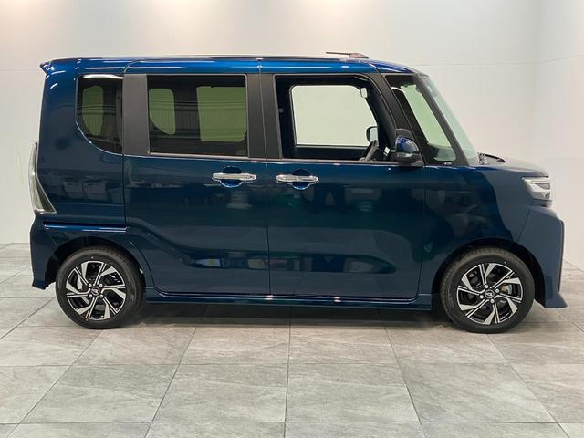タントカスタムX 9型ディスプレイオーディオ 届出済未使用車衝突被害軽減ブレーキ コーナーセンサー 9型ディスプレイオーディオ フルセグ Bluetooth USB バックカメラ 両側電動スライドドア 前席シートヒーター LED スマートキー エコアイドル(滋賀県)の中古車