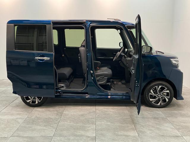 タントカスタムX 9型ディスプレイオーディオ 届出済未使用車衝突被害軽減ブレーキ コーナーセンサー 9型ディスプレイオーディオ フルセグ Bluetooth USB バックカメラ 両側電動スライドドア 前席シートヒーター LED スマートキー エコアイドル(滋賀県)の中古車