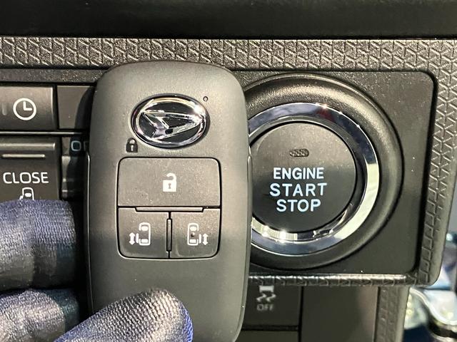 タントカスタムX 9型ディスプレイオーディオ 届出済未使用車衝突被害軽減ブレーキ コーナーセンサー 9型ディスプレイオーディオ フルセグ Bluetooth USB バックカメラ 両側電動スライドドア 前席シートヒーター LED スマートキー エコアイドル(滋賀県)の中古車