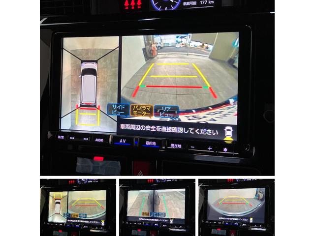 トールカスタムＧリミテッド２ＳＡ３　９型ナビ　パノラマカメラ衝突被害軽減ブレーキ　コーナーセンサー　９型フルセグナビ　Ｂｌｕｅｔｏｏｔｈ　ＤＶＤ　ＵＳＢ　パノラマカメラ　フリップダウンモニター　前後ドラレコ　両側電動スライドドア　前席シートヒーター　クルコン（滋賀県）の中古車