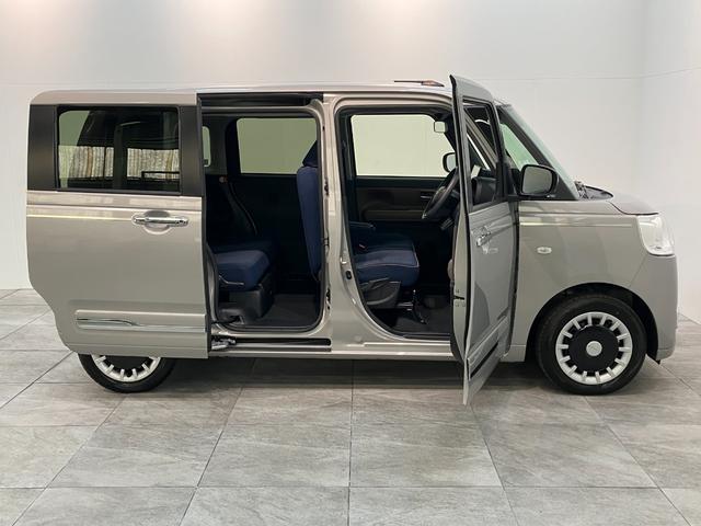 ムーヴキャンバスセオリーＧターボ　９型ディスプレイオーディオ　バックカメラ衝突被害軽減ブレーキ　コーナーセンサー　９型ディスプレイオーディオ　フルセグ　Ｂｌｕｅｔｏｏｔｈ　ＵＳＢ　バックカメラ　両側電動スライドドア　前席シートヒーター　電動パーキング　レーダークルコン（滋賀県）の中古車