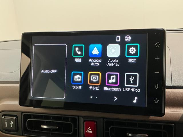 ムーヴキャンバスセオリーＧターボ　９型ディスプレイオーディオ　バックカメラ衝突被害軽減ブレーキ　コーナーセンサー　９型ディスプレイオーディオ　フルセグ　Ｂｌｕｅｔｏｏｔｈ　ＵＳＢ　バックカメラ　両側電動スライドドア　前席シートヒーター　電動パーキング　レーダークルコン（滋賀県）の中古車