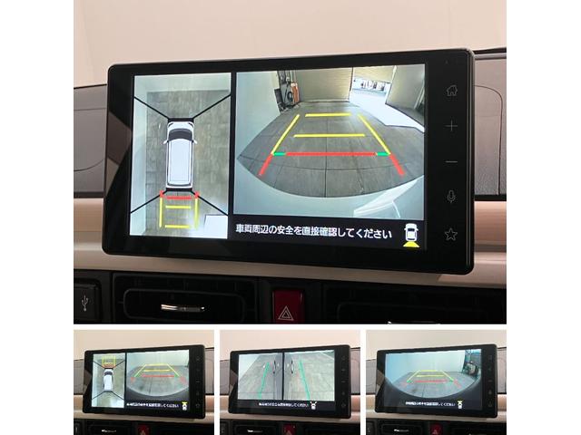 ムーヴキャンバスストライプスG 9型ディスプレイオーディオ 駐車支援機能衝突被害軽減ブレーキ コーナーセンサー 9型ディスプレイオーディオ フルセグ Bluetooth USB パノラマカメラ 駐車支援システム ドラレコ 両側電動スライドドア 前席シートヒーター LED(滋賀県)の中古車