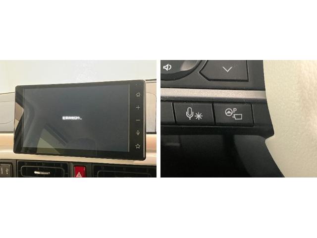 ムーヴキャンバスストライプスG 9型ディスプレイオーディオ 駐車支援機能衝突被害軽減ブレーキ コーナーセンサー 9型ディスプレイオーディオ フルセグ Bluetooth USB パノラマカメラ 駐車支援システム ドラレコ 両側電動スライドドア 前席シートヒーター LED(滋賀県)の中古車