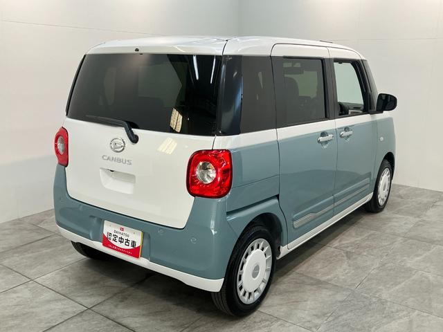 ムーヴキャンバスストライプスG コーナーセンサー 両側電動スライドドア衝突被害軽減ブレーキ コーナーセンサー バックカメラ(ナビ装着時用) CDステレオ 両側電動スライド 前席シートヒーター 電動パーキング LED オートライト オートエアコン スマートキー(滋賀県)の中古車