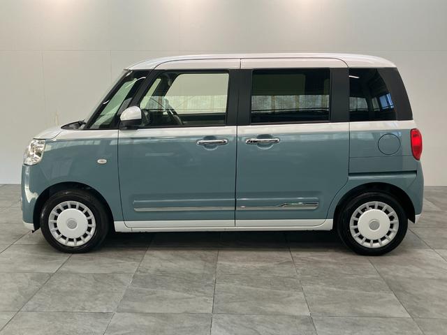 ムーヴキャンバスストライプスG コーナーセンサー 両側電動スライドドア衝突被害軽減ブレーキ コーナーセンサー バックカメラ(ナビ装着時用) CDステレオ 両側電動スライド 前席シートヒーター 電動パーキング LED オートライト オートエアコン スマートキー(滋賀県)の中古車