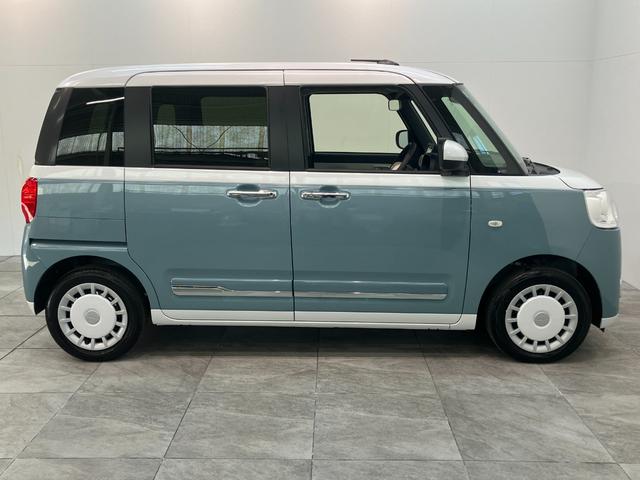 ムーヴキャンバスストライプスG コーナーセンサー 両側電動スライドドア衝突被害軽減ブレーキ コーナーセンサー バックカメラ(ナビ装着時用) CDステレオ 両側電動スライド 前席シートヒーター 電動パーキング LED オートライト オートエアコン スマートキー(滋賀県)の中古車