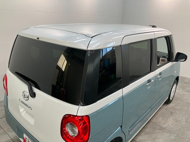 ムーヴキャンバスストライプスG コーナーセンサー 両側電動スライドドア衝突被害軽減ブレーキ コーナーセンサー バックカメラ(ナビ装着時用) CDステレオ 両側電動スライド 前席シートヒーター 電動パーキング LED オートライト オートエアコン スマートキー(滋賀県)の中古車