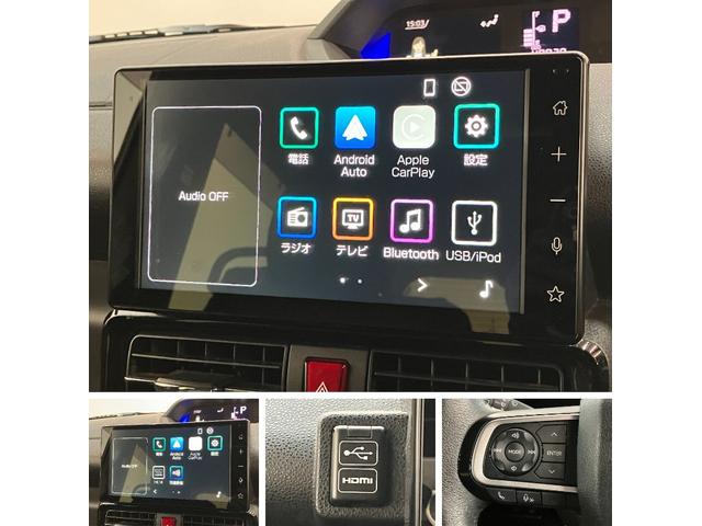 タントカスタムＲＳ　９型ディスプレイオーディオ　車検整備付衝突被害軽減ブレーキ　コーナーセンサー　９型ディスプレイオーディオ　フルセグ　Ｂｌｕｅｔｏｏｔｈ　ＵＳＢ　バックカメラ　ＥＴＣ　両側電動スライドドア　前席シートヒーター　ＬＥＤ　スマートキー（滋賀県）の中古車