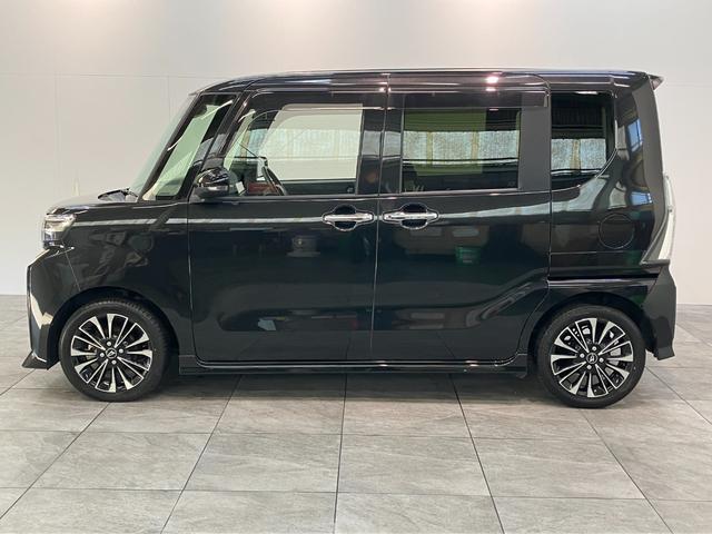 タントカスタムＲＳ　９型ディスプレイオーディオ　車検整備付衝突被害軽減ブレーキ　コーナーセンサー　９型ディスプレイオーディオ　フルセグ　Ｂｌｕｅｔｏｏｔｈ　ＵＳＢ　バックカメラ　ＥＴＣ　両側電動スライドドア　前席シートヒーター　ＬＥＤ　スマートキー（滋賀県）の中古車