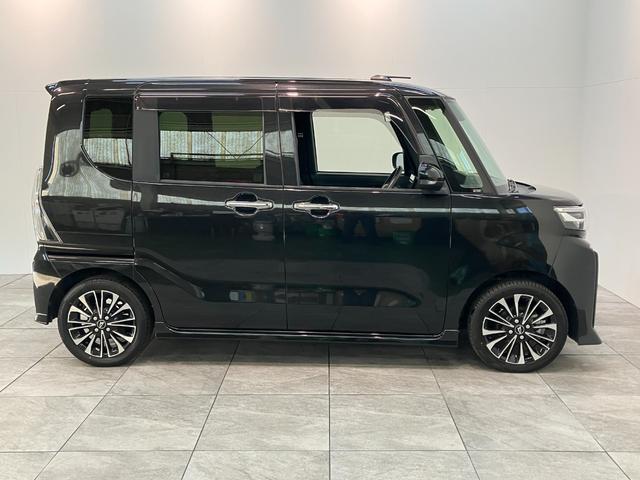 タントカスタムＲＳ　９型ディスプレイオーディオ　車検整備付衝突被害軽減ブレーキ　コーナーセンサー　９型ディスプレイオーディオ　フルセグ　Ｂｌｕｅｔｏｏｔｈ　ＵＳＢ　バックカメラ　ＥＴＣ　両側電動スライドドア　前席シートヒーター　ＬＥＤ　スマートキー（滋賀県）の中古車