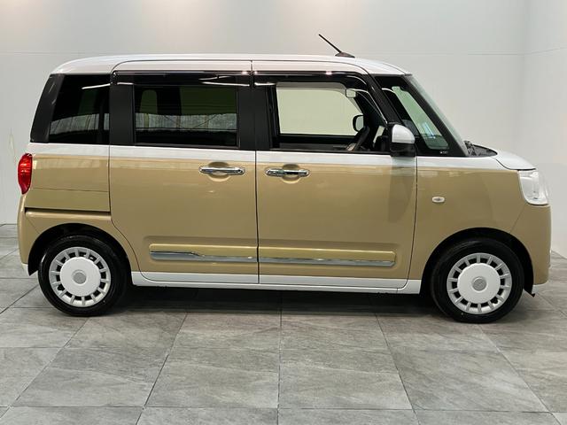 ムーヴキャンバスストライプスＧターボ　９型ディスプレイオーディオ　クルコン衝突被害軽減ブレーキ　コーナーセンサー　ディスプレイオーディオ　フルセグ　Ｂｌｕｅｔｏｏｔｈ　ＵＳＢ　バックカメラ　両側電動スライドドア　前席シートヒーター　ＬＥＤ　レーダークルーズコントロール（滋賀県）の中古車