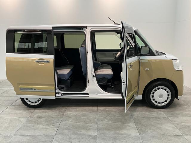 ムーヴキャンバスストライプスＧターボ　９型ディスプレイオーディオ　クルコン衝突被害軽減ブレーキ　コーナーセンサー　ディスプレイオーディオ　フルセグ　Ｂｌｕｅｔｏｏｔｈ　ＵＳＢ　バックカメラ　両側電動スライドドア　前席シートヒーター　ＬＥＤ　レーダークルーズコントロール（滋賀県）の中古車