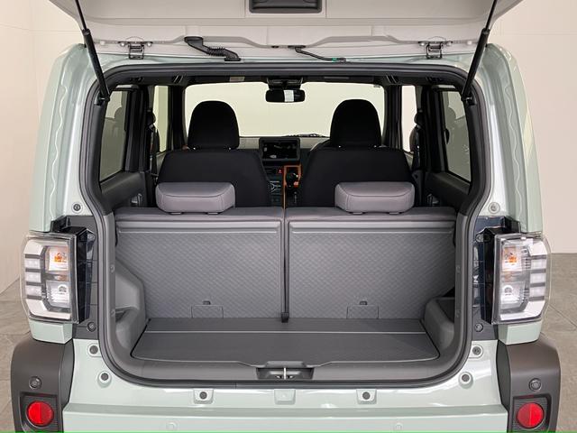 タフトＧ　レーダークルーズコントロール　届出済未使用車衝突被害軽減ブレーキ　コーナーセンサー　バックカメラ（ナビ装着時用）　前席シートヒーター　電動パーキング　スカイフィールトップ　ＬＥＤ　オートライト　オートエアコン　スマートキー　エコアイドル（滋賀県）の中古車