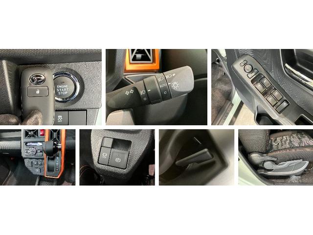 タフトＧ　レーダークルーズコントロール　届出済未使用車衝突被害軽減ブレーキ　コーナーセンサー　バックカメラ（ナビ装着時用）　前席シートヒーター　電動パーキング　スカイフィールトップ　ＬＥＤ　オートライト　オートエアコン　スマートキー　エコアイドル（滋賀県）の中古車